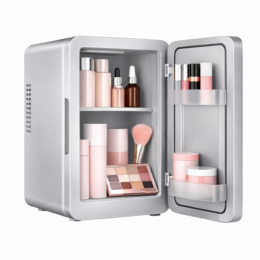 Mini Réfrigérateur Beauté avec Miroir LED