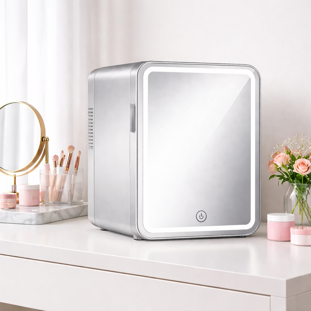 Mini Réfrigérateur Beauté avec Miroir LED