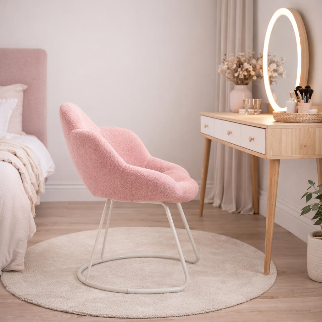 Chaise coiffeuse avec dossier – siège maquillage confortable