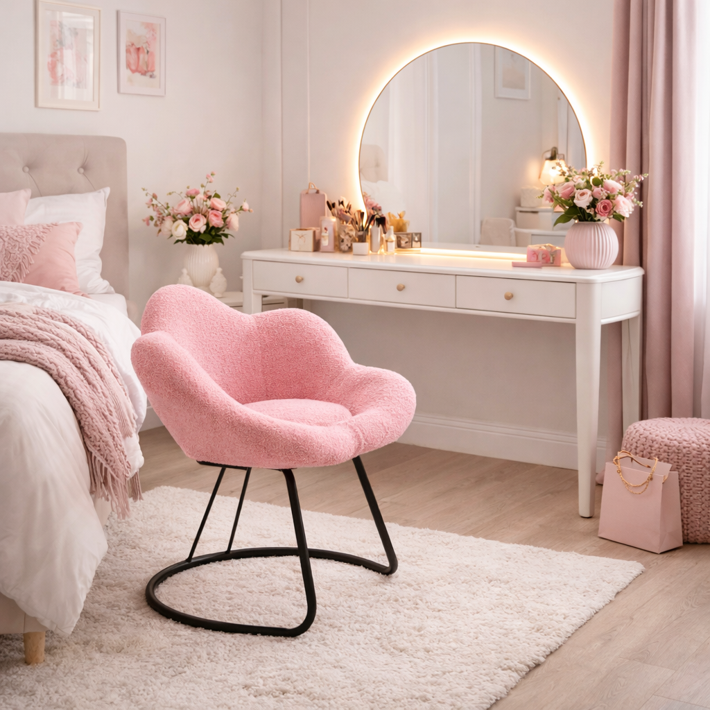 Chaise maquillage confortable et élégant