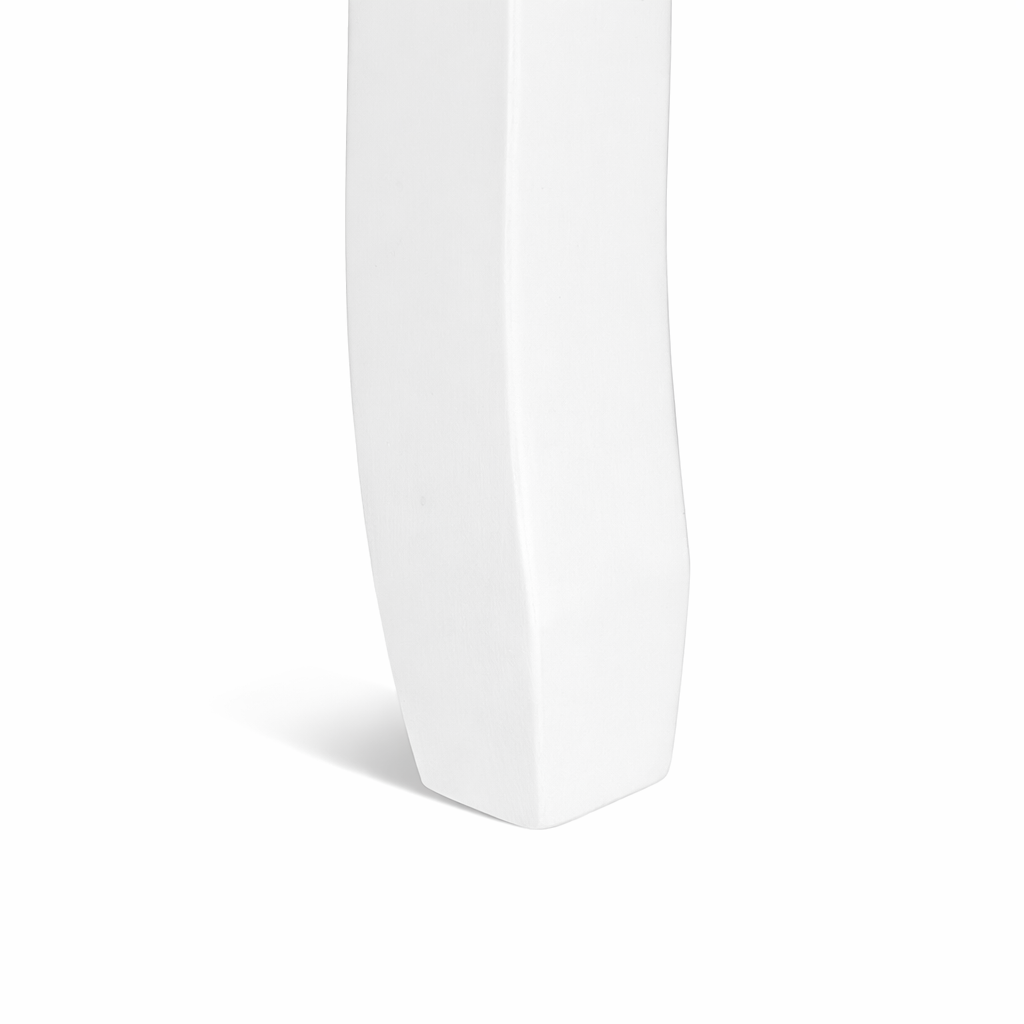 Tabouret velours blanc style baroque – siège élégant pour chambre ou coiffeuse