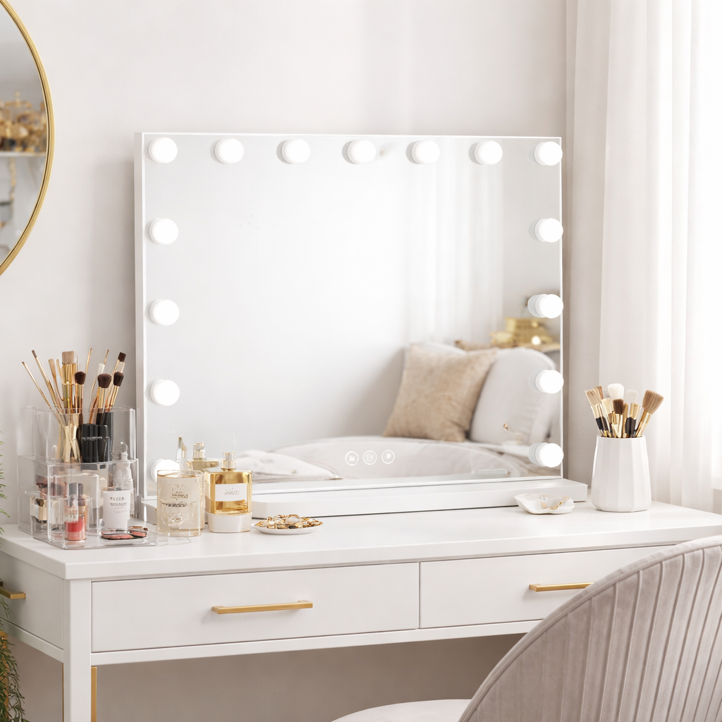 Miroir de maquillage 17 ampoules