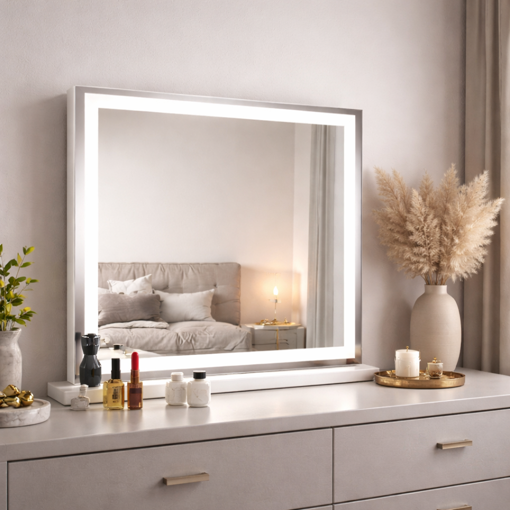 Miroir de maquillage LED Bluetooth